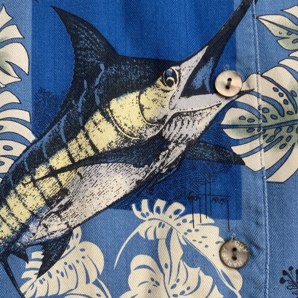 Guy Harvey Silk Hawaiian Shirt‎ - Picture 5 of 16